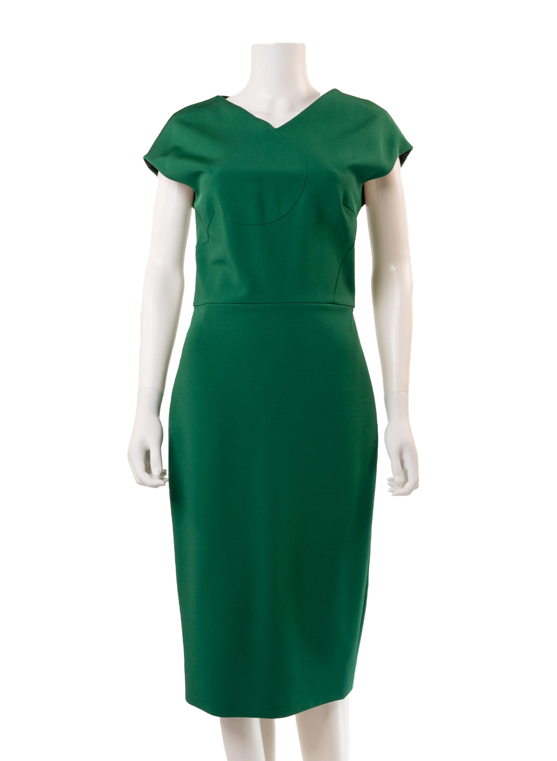 Victoria Beckham Heart Seam Fitted Pencil Dress