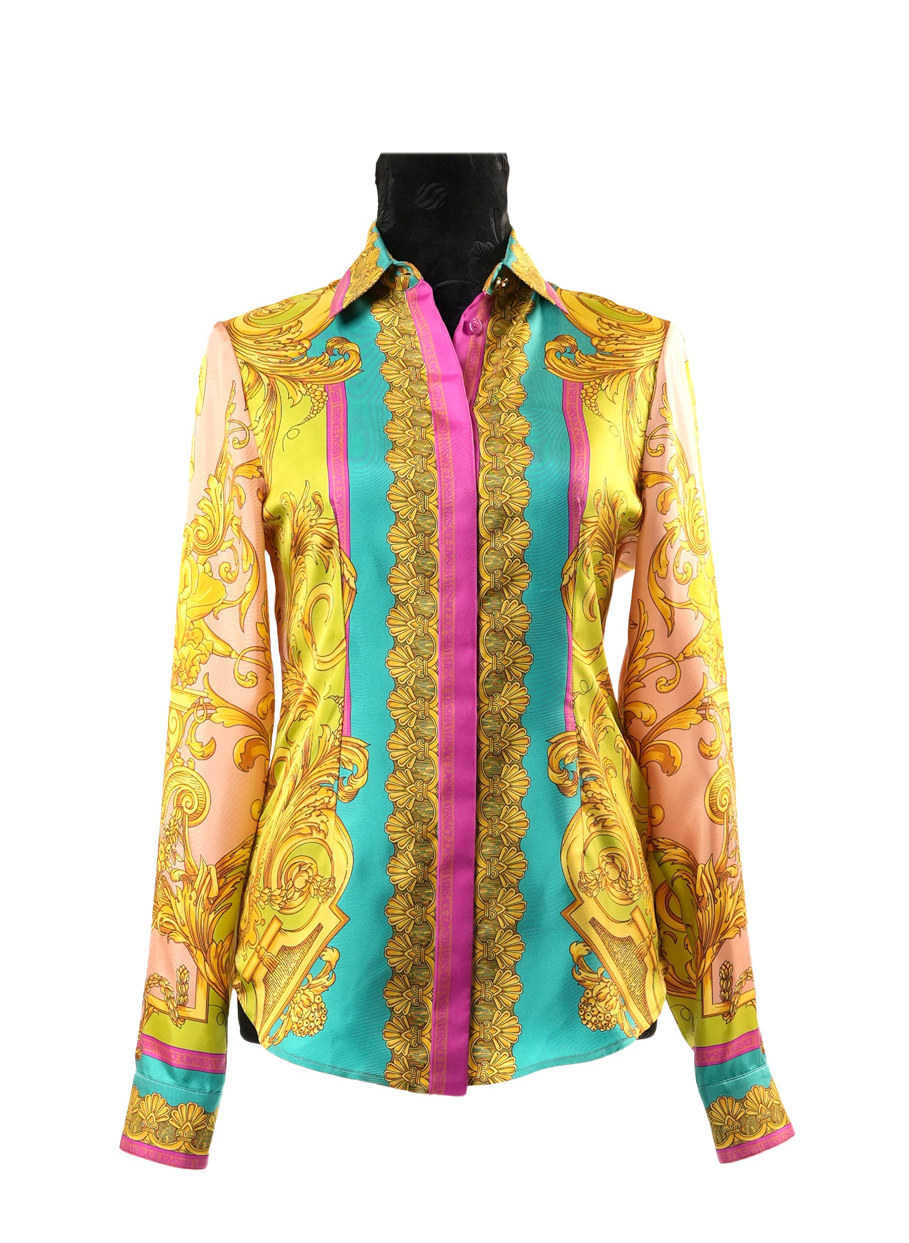 Verace Baroque Goddess Silk Blouse