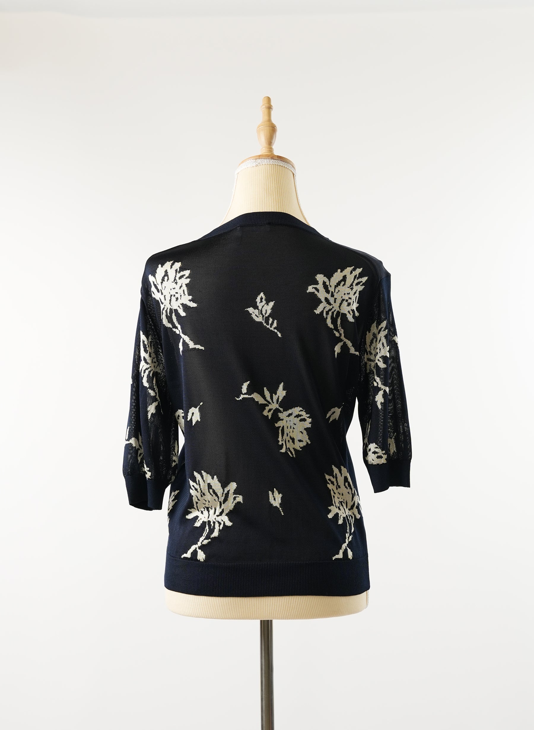 Chloe Floral Jacquard Knit Top