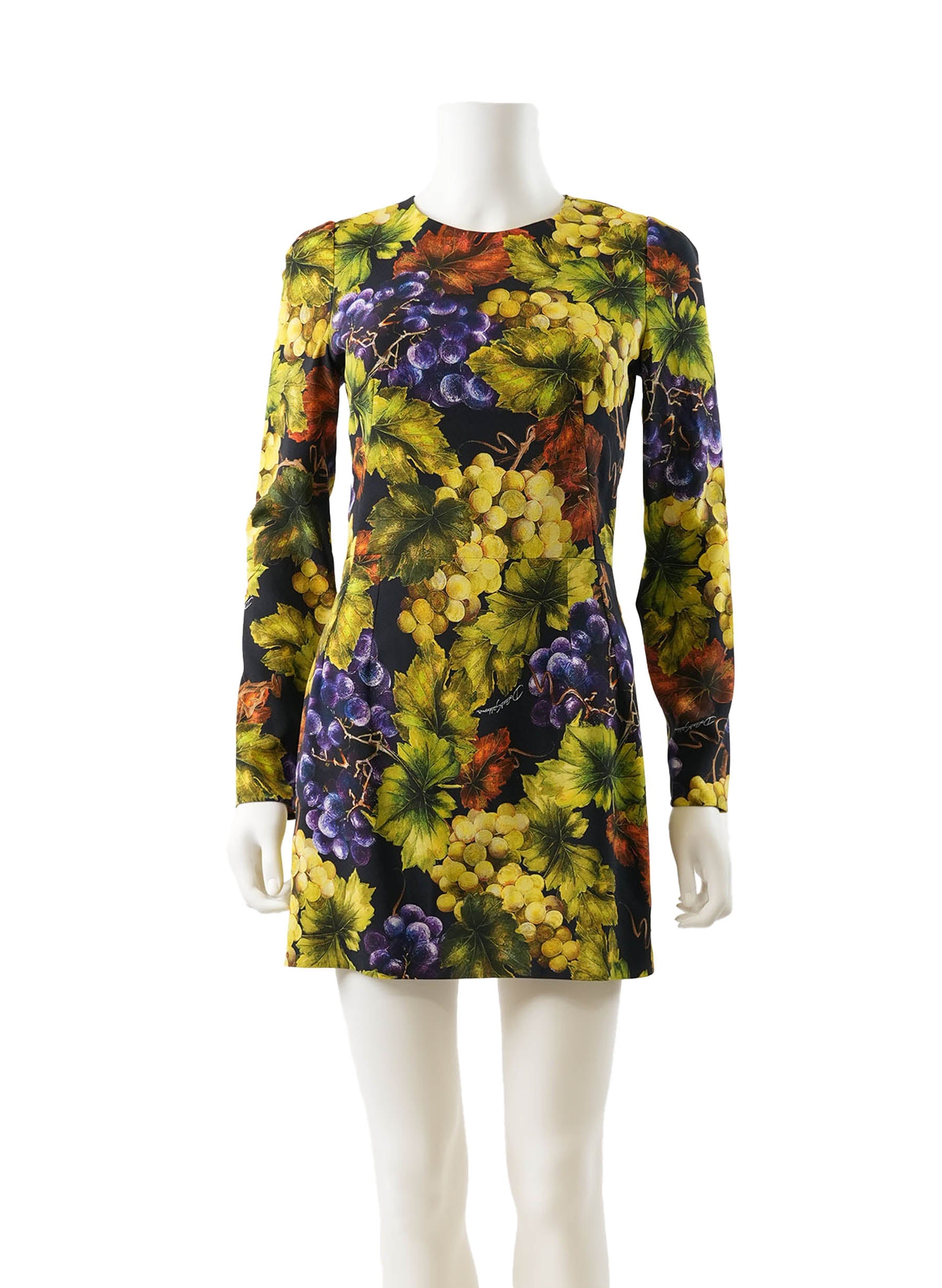 Dolce & Gabbana Grape Print Dress