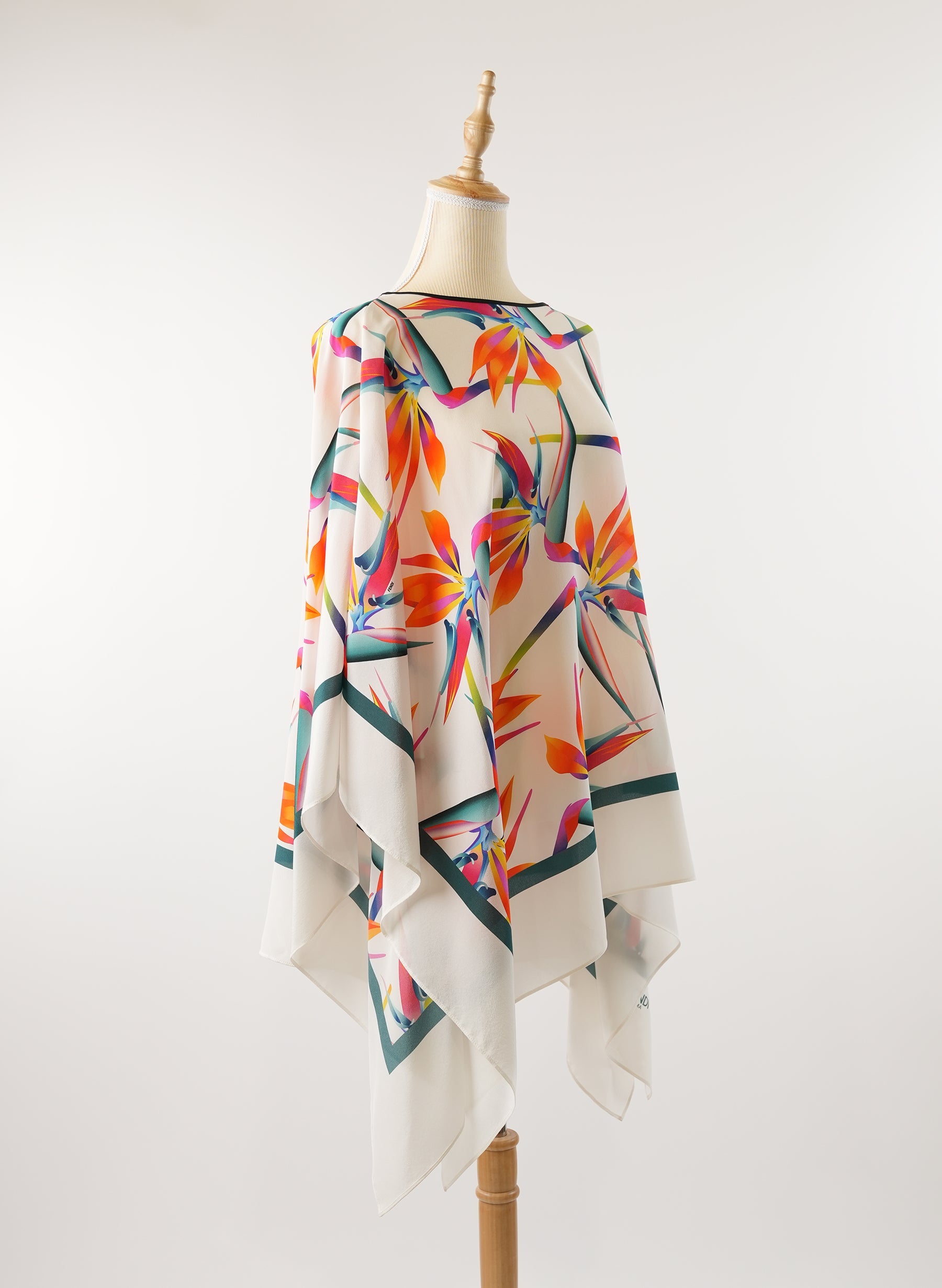 Fendi Bird of Paradise Print Kaftan