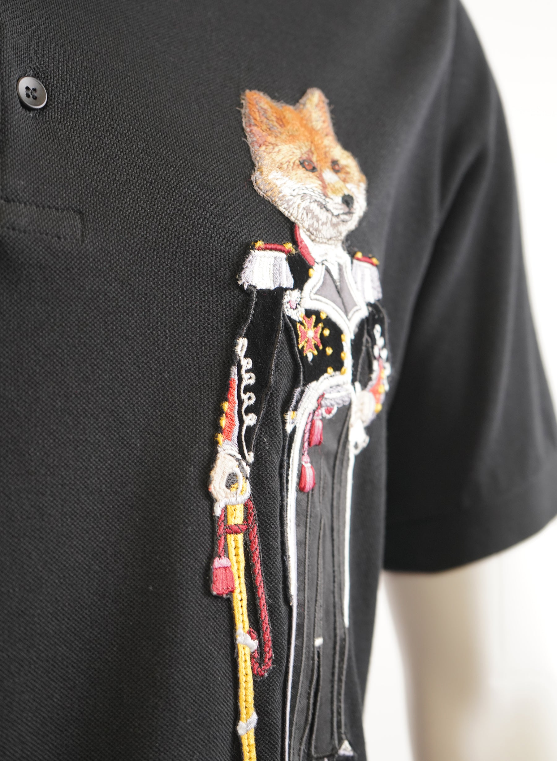 Dolce & Gabbana Fox Colonel Patch Polo Shirt