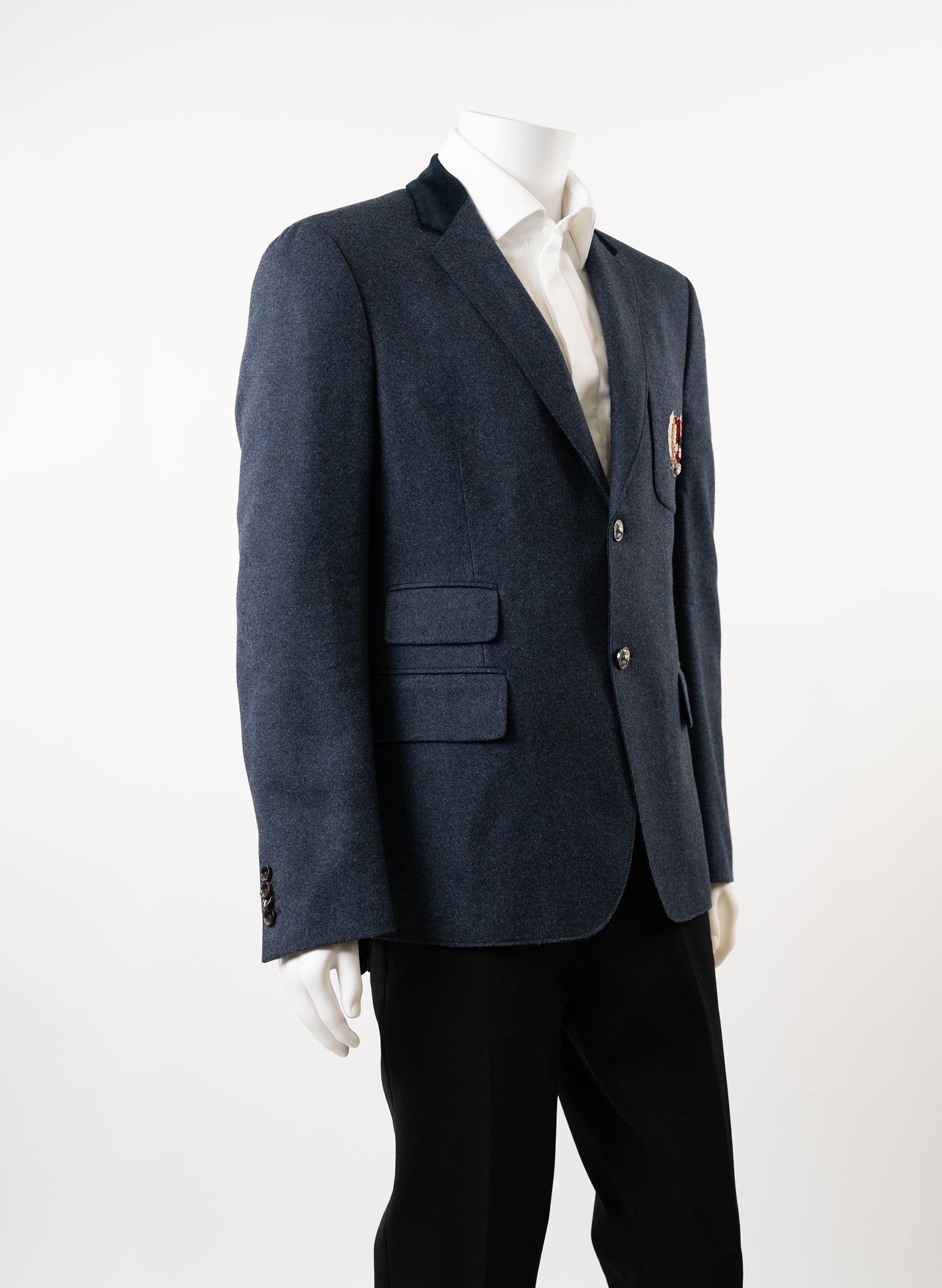 Gucci Cambridge Felt Jacket with Crest