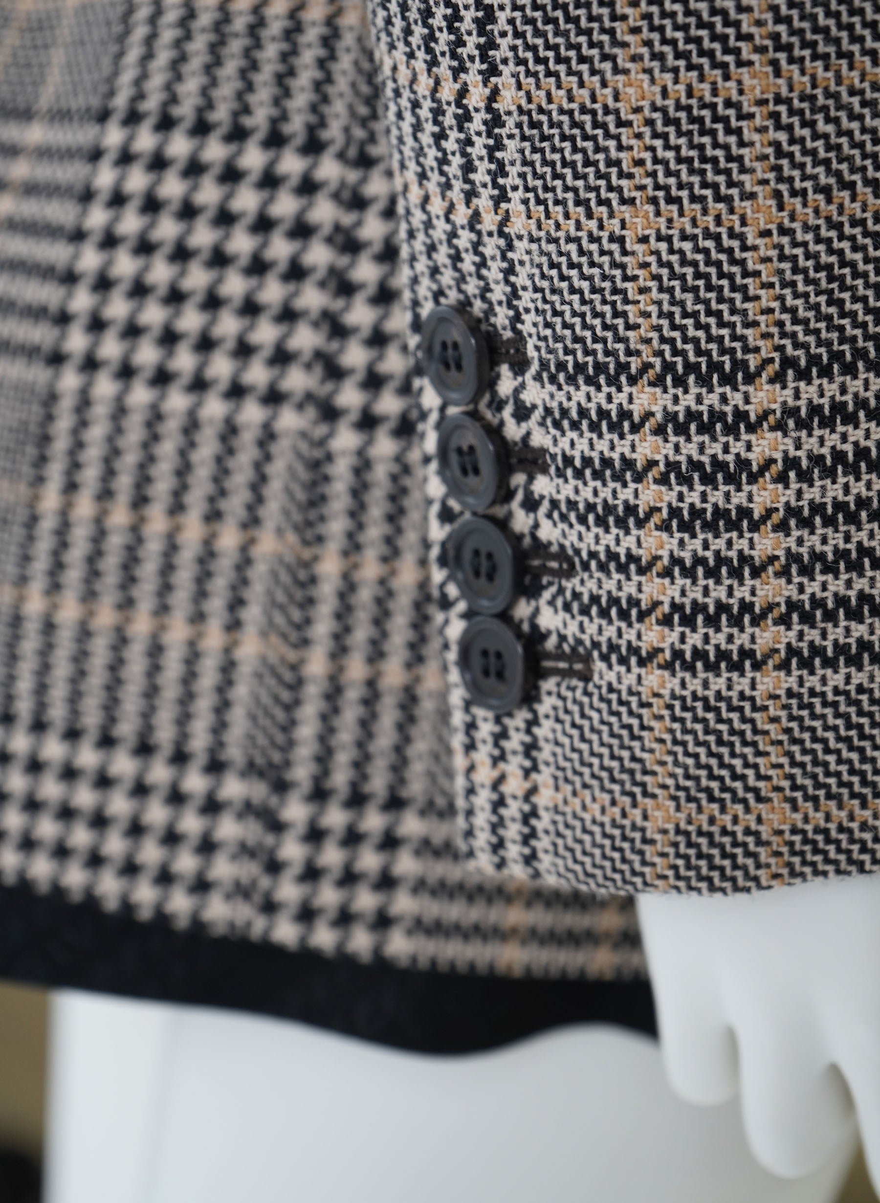 Saint Laurent Houndstooth Plaid Jacket