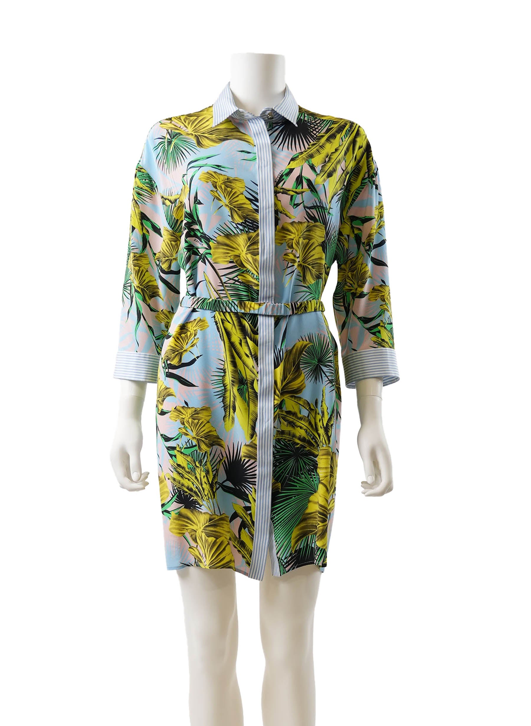 Versace Printed Silk Shirt Dress